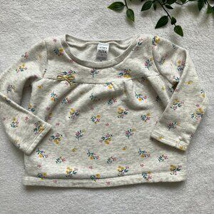 Carter’s Toddler Floral Sweatshirt 2T | Cozy Fleece Lined GUC